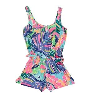 Lilly Pulitzer Rina Romper Exotic Garden XS
